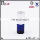2017 Hot New Products Cosmetic 3ml Mini Blue Fragrance Perfume Bottle Roll on Silver Aluminum Cover Bottle Perfume thumbnail-1