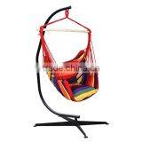 Rainbow Stripe Cotton Hanging Hammock Swing Chair thumbnail-4