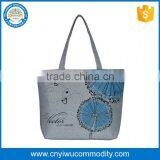 Advertising Eco Handled Style Cotton Shopping Carry Bag , Cotton Shoulder Bag thumbnail-1