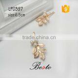 2016 New Item Pearl Gold Leaf Hair Clip for Hair Accessory thumbnail-2