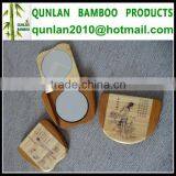 Bamboo Handheld Beauty Mirror In China
