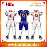 Hongen Apparel Fully Sublimated Easeful Latest American Football Jersey thumbnail-1