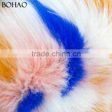 Pretty Nice Looking Colorful Knitted Faux Fur Fabric thumbnail-4