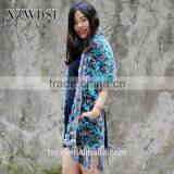 CX-B-65G Fashion Breathable Rex Rabbit Fur Knitted Shawls thumbnail-4