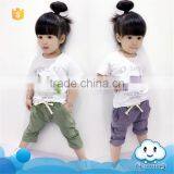 SS-977G Summer Casual Girl Set , Clothing Set Suit For Baby Girls 2 Pcs Chilren Sets