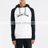 Custom Fashion Printed Hoodie With Different Colored Sleeves