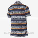 Wholesale Short Sleeve 100% Cotton Mens Polo Shirts With Highlight Stripe thumbnail-6
