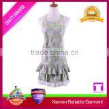 Hot Sale Flower Printing Ruffle Cute Aprons for Sale/wholesale Masonic Aprons thumbnail-1