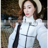 Europe Style 2015 Hot Salestype Winter Woman Sheep Fur Skin Overcoat Lady Faux Fur Jackets thumbnail-3