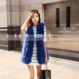 2015 New Long Style Girls V Neck Fire Chicken Feather Vest and Turkey Feathers Gilet thumbnail-3