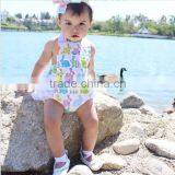 Easter Bunny Ruffle Romper Baby Girls Lace Boho Clothing Infant Toddlers Rabbit Romper thumbnail-2