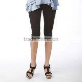 Middle Length Ladies Seamless Knee High Legging thumbnail-1