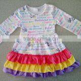 Easters Dress Baby Girl Dresses With Ruffles Wholesale Boutique Dress for Children thumbnail-1