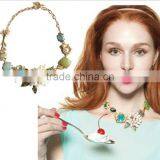 Wholesale 2014 Fashion Tranquil Blues Dramatic Statement Necklace