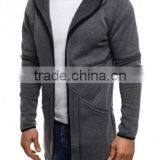 Men's 100% Cotton Heavyweight Longline Hoodies thumbnail-5