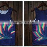 Men's Black White 100% Cotton Polyester Singlet thumbnail-1