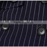 2016 Latest Designs Lady Formal Black Stripe Winter Women's Coat thumbnail-5