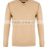 Men's Formal V-neck Plain School Uniform Pullover Sweater With Custom Wholesale thumbnail-2