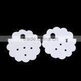 Paper Jewelry Display Card Flower White 4.3cm(1 6/8") x 4.3cm(1 6/8"), 1 Piece thumbnail-3