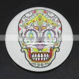 Discount Clear Glass Dome Cabochon Round Multicolor Skull Pattern Halloween 25mm Dia,20PCs thumbnail-1
