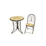 Steel Furniture With Mosaic Top thumbnail-1