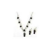 Rhinestone Bridal Inexpensive Jewelry Necklace Necklace and Earring Set for Women thumbnail-1