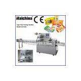 Three Dimensional Flow Pack Machine Automatic Multifunction For Bread / Biscuit