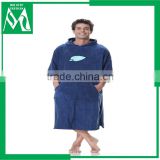Adult poncho beach towel hooded poncho towel woven plain dyed