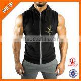 Good Quality Custom Hoodies ,men Sleeveless Hoodies With Caps H-934 thumbnail-1