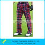 Multi Color Combination Classical Checked Golf Trousers Wholesale thumbnail-1