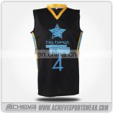 wholesale custom design basketball jersey black color