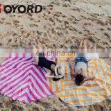Quick Dry Custom Printed Microfiber Long Lasting Cooling Feel Sport Round Beach Towel thumbnail-3