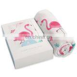 Newborn Infant Baby Security Blanket Wrap 2017 Fashion Cheap Cotton Flamingo Muslin Baby Swaddle Blankets