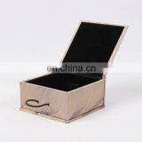 2017 Classical Cotton Jewelry Packaging Bangle Box With Wood Button thumbnail-4