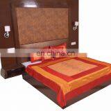 Soundarya New Collection Polysilk Rajwada Mirror work Bed Cover Set