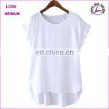 2015 New Product Women Clothes Plain White T-shirt Wholesale thumbnail-1