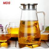 Clear Explosion-proof Pyrex Heat Insulated Glass Water Jug With Stainless Steel Lid thumbnail-5