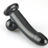 Realistic Ultra-Soft Dildo for Beginners With Flared Suction Cup Base for Hands-Free Play, Flexible Dildo With Curved Shaft & Balls for Vaginal G-Spot & Anal Prostate Play 6.7
