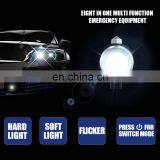 Emergency Usage MultiFunction Outdoor Solar Power Tactical Flashlight With Safety Hammer Seat Belt Cutter thumbnail-3