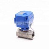 CWX15n 2nm CR05 5wire DC5V DC12V DC24V 1/2inch ,3/4inch and 1inch Female-female Mini Electric Operated Ball Valve thumbnail-4