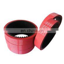 5M Industrial Belt Red Rubber Coating Timing Belt Aramid Fiber Cord