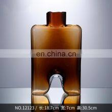 Luxury European Style Custom Crystal Blown Flower Vase Home Decoration Living Room Clear Glass Creative Set thumbnail-4