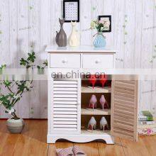 Modern Solid Wood Doorway Shoe Cabinet With Double Doors and Multi-layer Shoe Cabinet thumbnail-2