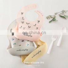 Soft Water Proof Cute U-Shape Silicone Baby Bibs thumbnail-5