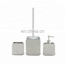 Stainless Steel 3pcs Bathroom Set Sanitary Ware Square Mat Finishing Bathroom Accessories Set thumbnail-3