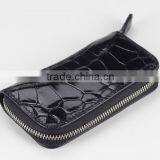 Luxury Crocodile Skin and Sheep Leather Compact Key Case Car Key Holder Organizer Bag thumbnail-3