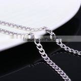 Yiwu Wholesale Fashion Rhodium Plated Different Types Curb Chain Of Necklace thumbnail-3