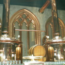 Semi Auto Steam Copper Brewing Equipment , 500L Microbrewery Machine thumbnail-3