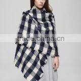 Warm Winter Fashion Ladies Wide Long Plaid Pashmina Kashmir Shawl thumbnail-5