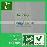 2014HOT SALE Biodegradable Plastic T-shirt Bag With Heat Seal thumbnail-1